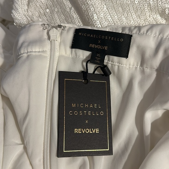 Revolve x Michael Costello White Sequin Dress - Picture 2 of 3